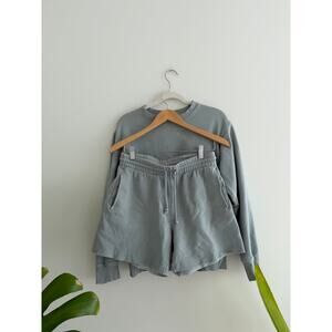 tna cozy blue fleece set | sz small